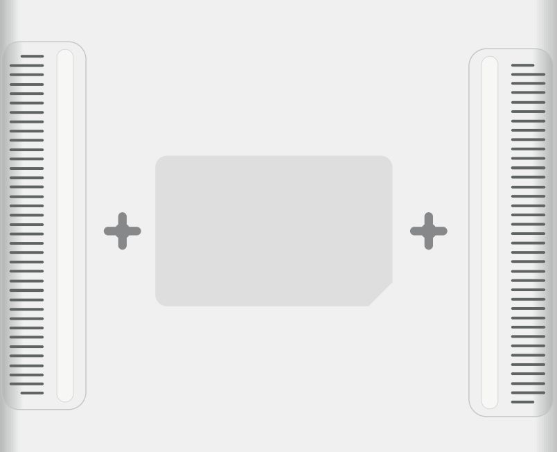 Baksiden Er utstyrt med veggfeste for veggmontering. Veggmontering anbefales. Monteringsmal og skruer finnes vedlagt i emballasjen.